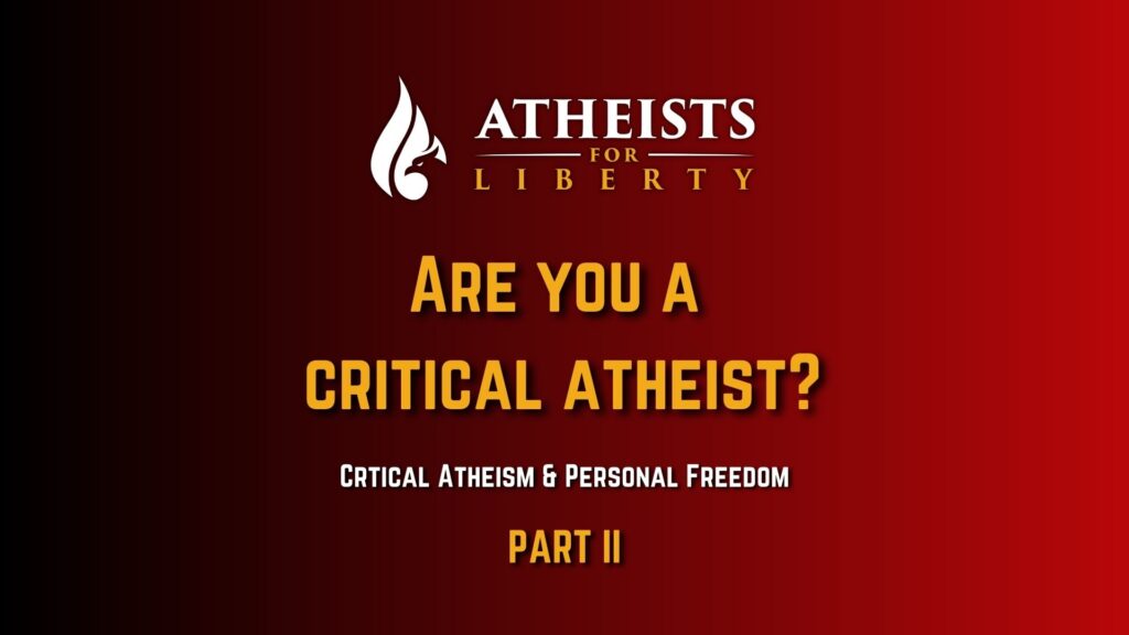 Are you a critical atheist